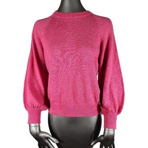 Misa Pink Alpaca Sweater Merino Wool Extra Small XS